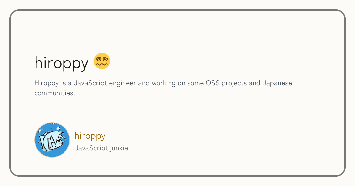hiroppy 😵‍💫 | hiroppy's site
